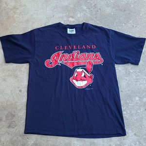 1999 MLB Cleveland Indians Navy Large Shirt